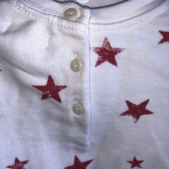 Kid's Ralph Lauren Red & Cream Star Print Dress - Picture 4 of 7